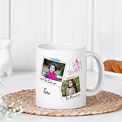 sweet birthday wishes personalised mug